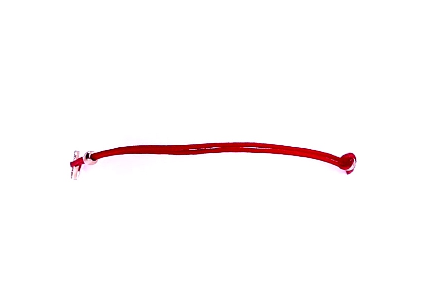 Red thread bracelet with zircon
